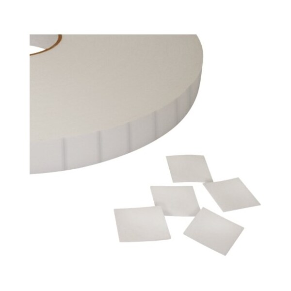 Tape Logic Double-Sided Foam Squares, 1/32", 1/2" x 1/2", White, 1296/Roll